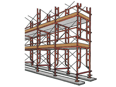 足場の組立て等の画像です