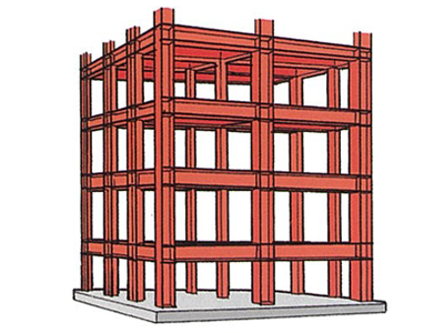 建築物等の鉄骨の組立て等の画像です