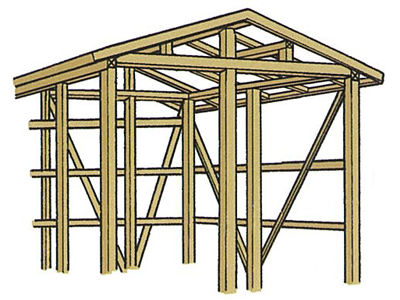 木造建築物の組立て等の画像です